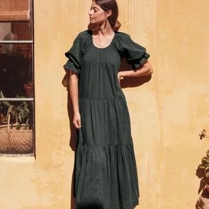 Daughters of India Sahana Gown - Emerald - Small